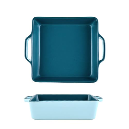 Dxcaicc Backblech Keramik 2PCS Doppelgriff Zweifarbiges Spleißdesign Lasagnegeschirr Quadrat Modisch Einzigartig Mehrere Farben Verfügbar Zuhause Backformen,Blue Green,Small Dxcaicc Backblech Keramik 2PCS Doppelgriff Zweifarbiges Spleißdesign Lasagnegeschirr Quadrat Modisch Einzigartig Mehrere Farben Verfügbar Zuhause Backformen,Blue Green,Small von Dxcaicc