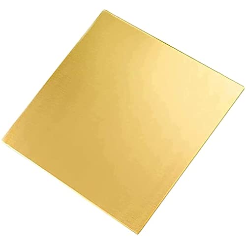 Dxcaicc Messing-Metall-Dünnblechplatte 3mm Messingblech für DIY handgefertigte Metallbearbeitung,100x200x3mm von Dxcaicc