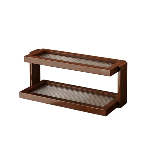 Dxcaicc Tassen-Trockenständer, Kaffeebar-Zubehör Spart Platz, Kaffeetassenhalter-Gestell Für Arbeitsplatte, Flasche, Teetasse, Glastasse, Geschirr-Organizer,B,2 Tiers von Dxcaicc