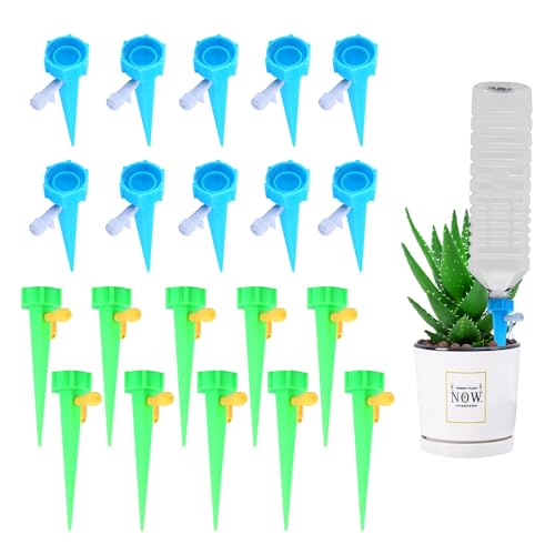 20 Stück Automatisches Bewässerungsset, Tropfsystem,Einstellbar Bewässerungssystem,Pflanzen Wasserspender,für Topfpflanzen Gartenpflanzen Passend Gartenpflanzen Blumen Bewässerung von Dxmcgttbd