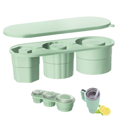 Eiswürfelform Silikon für Stanley Cup,EiswüRfelform Silikon,Silikon Eiswürfelform mit Deckel,3 Fach Eiswürfelbehälter,BPA Frei,für Eiskaffee,Eiswhisky,Eiswasser,Eistee Eiswürfelform Silikon für Stanley Cup,EiswüRfelform Silikon,Silikon Eiswürfelform mit Deckel,3 Fach Eiswürfelbehälter,BPA Frei,für Eiskaffee,Eiswhisky,Eiswasser,Eistee von Dxmcgttbd