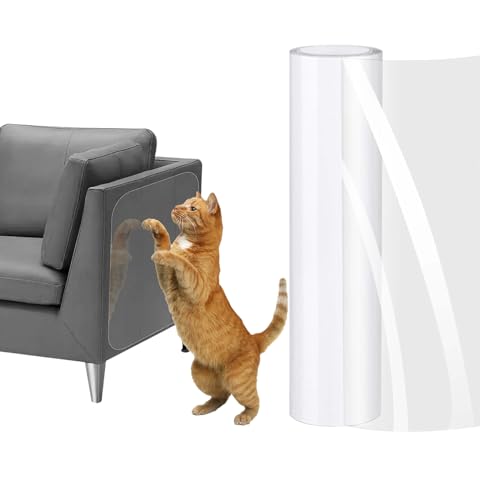 Kratzschutz Katze Tape,Kratzschutzfolie,Sofa Transparent Kratzschutz Pad,Möbelschutz Kratzpads,Anti Kratz Folie für Katzen,für Möbel Couch Tür Wand Kratzabwehr von Katzen Hunde (30X300) von Dxmcgttbd