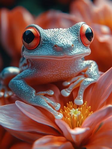 Diamant Painting Bilder Frosch Diamond Painting Erwachsene Groß XXL 45x60CM, Blume Diamond Malerei Kinder Anfänger, DIY Bastelset Erwachsene Mosaikherstellung Crystal Art Malerei, für Wand Decor -2064 Diamant Painting Bilder Frosch Diamond Painting Erwachsene Groß XXL 45x60CM, Blume Diamond Malerei Kinder Anfänger, DIY Bastelset Erwachsene Mosaikherstellung Crystal Art Malerei, für Wand Decor -2064 von Dxoaoocc