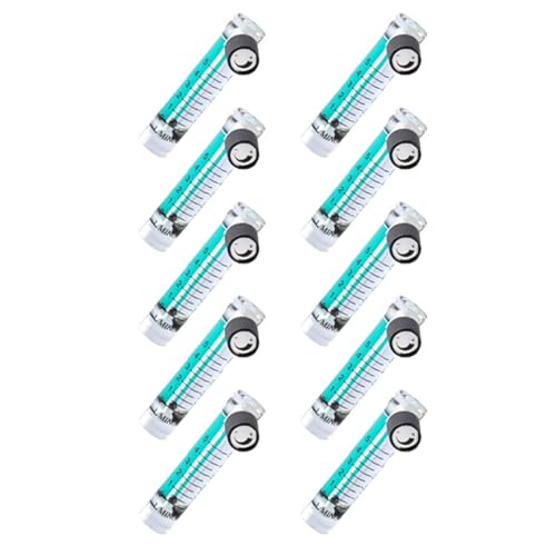 Dxoniislh 10 x 0,1–5 LPM 1 l Sauerstoff-Durchflussmesser mit Steuerventil für Sauerstoff, Luft, Gas Dxoniislh 10 x 0,1–5 LPM 1 l Sauerstoff-Durchflussmesser mit Steuerventil für Sauerstoff, Luft, Gas von Dxoniislh