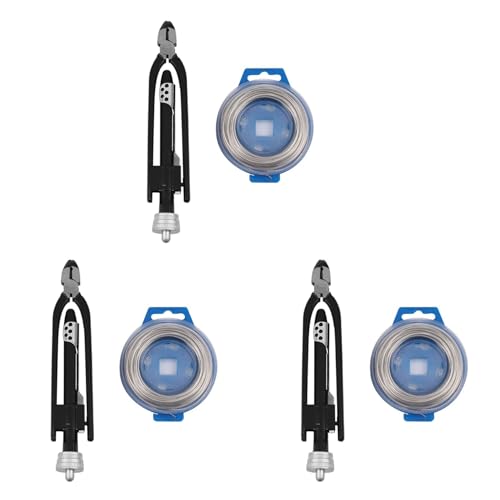 Dxoniislh 3 x 15,2 cm Luftfahrtsicherheitsdraht, Verriegelungszangen-Set, 7,5 m Sicherung, Sicherheitsdraht, Twistingzangen-Set von Dxoniislh