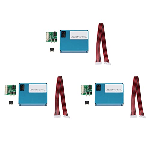 Dxoniislh 3 x PM2.5 Staubsensor PMS7003 / G7 dünne Form, digitaler PM2.5-Sensor (inkl. Übertragungsplatine + Kabel) von Dxoniislh