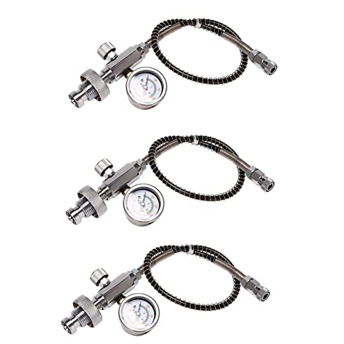 Dxoniislh 3X PCP Air Fill Station Ladeadapter für Tauchzylinder mit G5/8 Zoll Din Adapter und 50cm Federschlauch Dxoniislh 3X PCP Air Fill Station Ladeadapter für Tauchzylinder mit G5/8 Zoll Din Adapter und 50cm Federschlauch von Dxoniislh