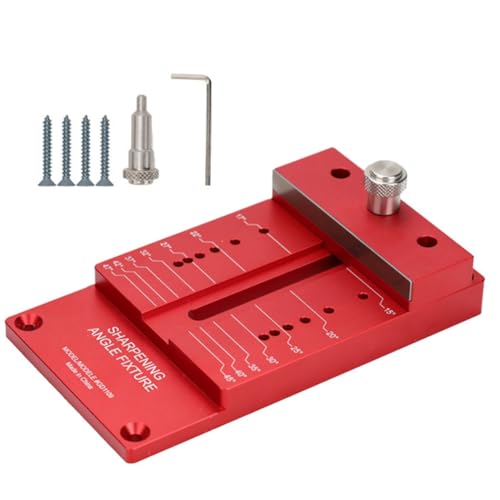 Dxoniislh Winkelschärfer für die Holzbearbeitung, Aluminiumlegierung, Schärfer, Messung von Schleifwerkzeugen, Halter, Holzbearbeitungsmeißel von Dxoniislh