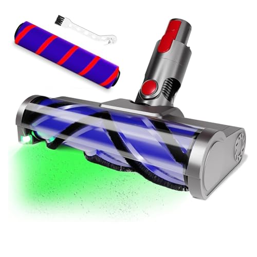 Dxyue Anti-Tangle Vakuumkopf Ersatz für Dyson V7 V8 V10 V11 V15 Staubsauger mit LED-Licht, Dual Roller Bürstenkopf für Teppich, Hartholz, Fliesenböden Dxyue Anti-Tangle Vakuumkopf Ersatz für Dyson V7 V8 V10 V11 V15 Staubsauger mit LED-Licht, Dual Roller Bürstenkopf für Teppich, Hartholz, Fliesenböden von Dxyue
