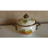 Sammlerstück Obst Design Topf W Deckel 5 1/2 X 3 1/4 Cl15-2 von DyDa