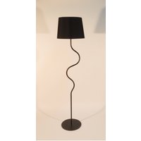 Handgemachte Stehlampe Mit Empire Lampenschirm Aus Metall Und Stoff, Verschiedene Farben Der Lampenschirme, Gebogene Formen, Mäanderförmig Geformt von DyankoffDecor