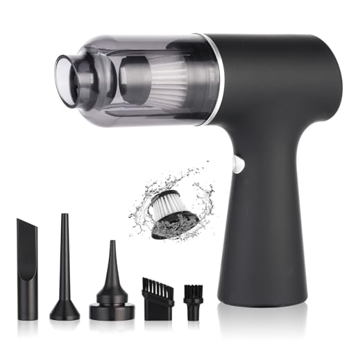 Dyaucwpo Handstaubsauger, Auto Staubsauger Stark, 3 in 1 Tragbar Leicht Handstaubsauger, 4000Pa Mini Staubsauger Autostaubsauger mit Staubkammer, für Zuhause und Auto Geeignet Dyaucwpo Handstaubsauger, Auto Staubsauger Stark, 3 in 1 Tragbar Leicht Handstaubsauger, 4000Pa Mini Staubsauger Autostaubsauger mit Staubkammer, für Zuhause und Auto Geeignet von Dyaucwpo