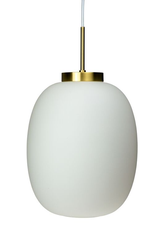 Dyberg Larsen DL39 Pendelleuchte opal messing von Dyberg Larsen