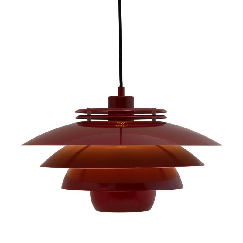 Dyberg Larsen Ejka Hängelampe Pendelleuchte Lampe Metall Dunkelrot Esszimmer B-Ware von Dyberg Larsen