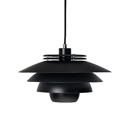Dyberg Larsen - Ejka - Mattschwarz - Hängeleuchte - Hergestellt aus Mattschwarzem Metall - Mattschwarz - Deckenlampe Wohnzimmer - Ohne Leuchtmittel - 60 W/E27 - Dänisches Design - Modern - Leicht Dyberg Larsen - Ejka - Mattschwarz - Hängeleuchte - Hergestellt aus Mattschwarzem Metall - Mattschwarz - Deckenlampe Wohnzimmer - Ohne Leuchtmittel - 60 W/E27 - Dänisches Design - Modern - Leicht von Dyberg Larsen