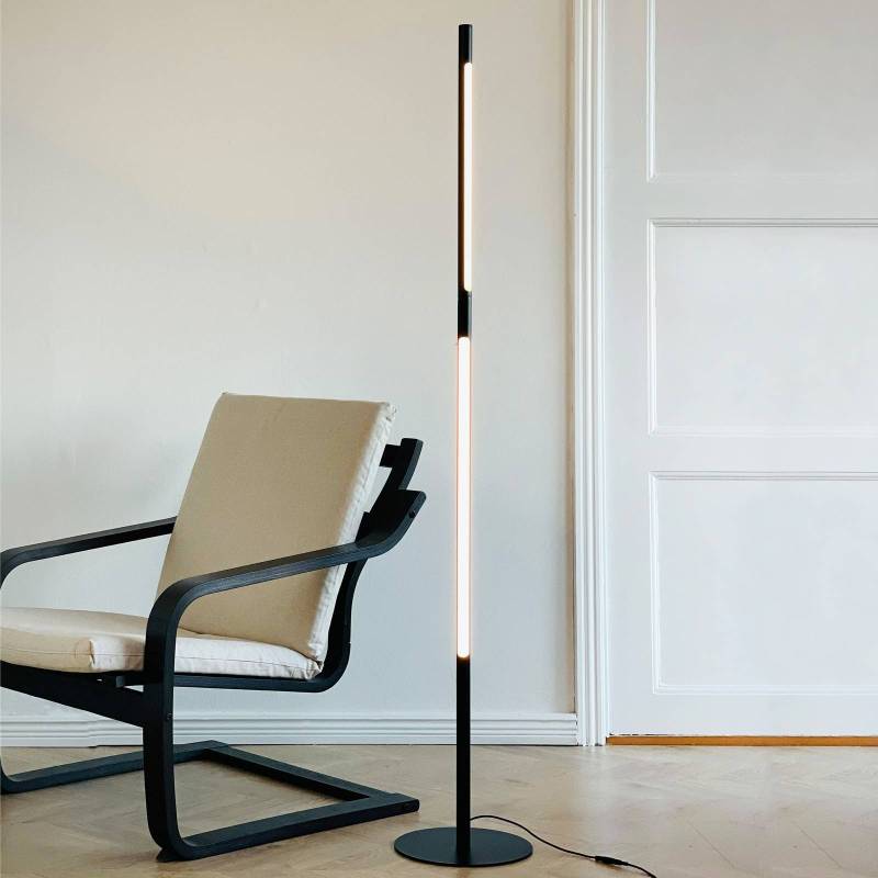 Dyberg Larsen LED-Stehleuchte Vagner, schwarz, Höhe 150 cm von Dyberg Larsen