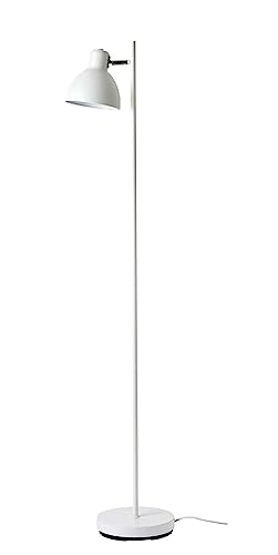 Dyberg Larsen - Mattweiß - Skagen - Stehlampe -Hergestellt aus mattweißem Chrom - Mattweiß/Chrom - Für die Verwendung als stehlampe wohnzimmer - E27/60W - Dänisches Design - Modern - Leicht von Dyberg Larsen