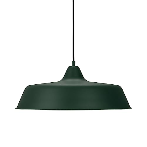 Dyberg Larsen - Raw Pendelleuchte Dunkelgrün - Metall - 20W LED - Hängeleuchte Innen - Deckenlampe - Deckenlampe Wohnzimmer - Pendelleuchte Esstisch - Licht - Klassisch - Dänisches Design von Dyberg Larsen