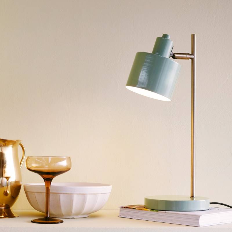 Dyberg Larsen Tischlampe Ocean Oliv Tischleuchte Leuchte Lampe Höhe 43 Cm Metall B-Ware von Dyberg Larsen