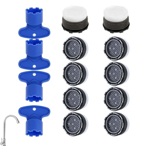 14 Stück Perlatoren für Wasserhähne für Wasserhähne, Wasserhahn Filter Wasserhahn Sieb Einsatz Wasserhahn Aufsatz Wasserhahn Sieb für Wasserhähne Küche Bad EnthäRten Von Wasser Filter von Dycjotyl