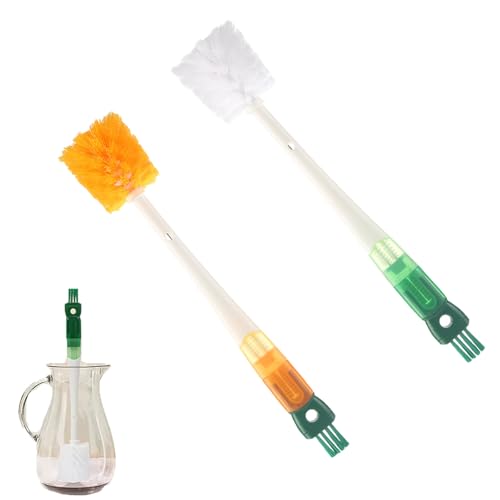 5-in-1 Flaschenbürste, 2 Pcs Multifunctional Water Bottle Cleaning Brush, Flaschenbürste Lang mit Griff, Bottle Brush Flaschenreiniger mit Spaltreinigungsbürste für Trinkflaschen Glasflasche 5-in-1 Flaschenbürste, 2 Pcs Multifunctional Water Bottle Cleaning Brush, Flaschenbürste Lang mit Griff, Bottle Brush Flaschenreiniger mit Spaltreinigungsbürste für Trinkflaschen Glasflasche von Dycjotyl