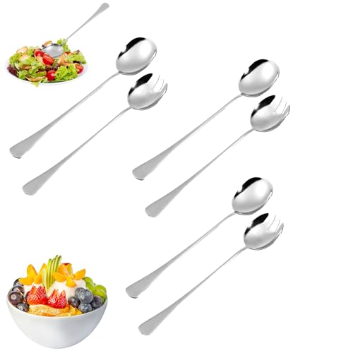 Dycjotyl 6 Stück Salatbesteck Edelstahl Vorlegebesteck, Salatgabeln Aus Edelstahl, Salatgabeln Aus Edelstahl göffels Servierlöffel Edelstahl Alatbesteck Set Salatbesteck Set Dycjotyl 6 Stück Salatbesteck Edelstahl Vorlegebesteck, Salatgabeln Aus Edelstahl, Salatgabeln Aus Edelstahl göffels Servierlöffel Edelstahl Alatbesteck Set Salatbesteck Set von Dycjotyl