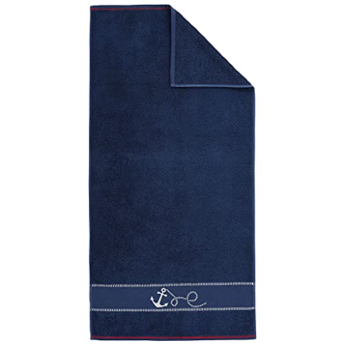 Dyckhoff Duschtuch Maritim 'Voyage' 70 x 140 cm Navy von Dyckhoff