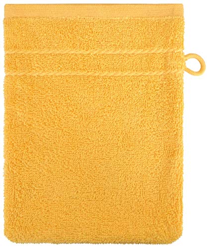 Dyckhoff Waschhandschuh Kristall Goldgelb 16 x 21 cm von Dyckhoff GmbH