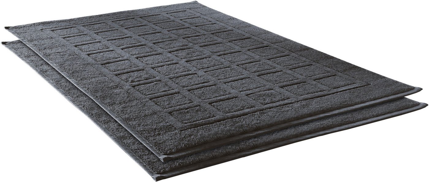 Dyckhoff Badematte Planet, Höhe 3 mm, beidseitig nutzbar, fußbodenheizungsgeeignet, Baumwolle, rechteckig, 2-tlg. Badematte, Baumwolle, 2er Set Hotelmatte Dyckhoff Badematte Planet, Höhe 3 mm, beidseitig nutzbar, fußbodenheizungsgeeignet, Baumwolle, rechteckig, 2-tlg. Badematte, Baumwolle, 2er Set Hotelmatte von Dyckhoff