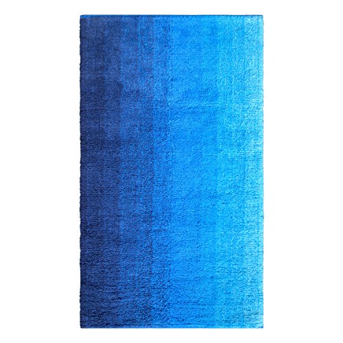 Dyckhoff Badteppich Colori, Blau, 55 x 65 cm, 100% Bio Baumwolle, GOTS von Dyckhoff