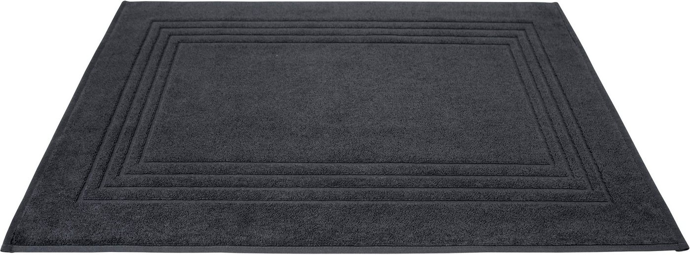 Dyckhoff Badematte Siena, Höhe 3 mm, beidseitig nutzbar, Baumwolle, rechteckig, 2er-Set, 2er Set von Dyckhoff
