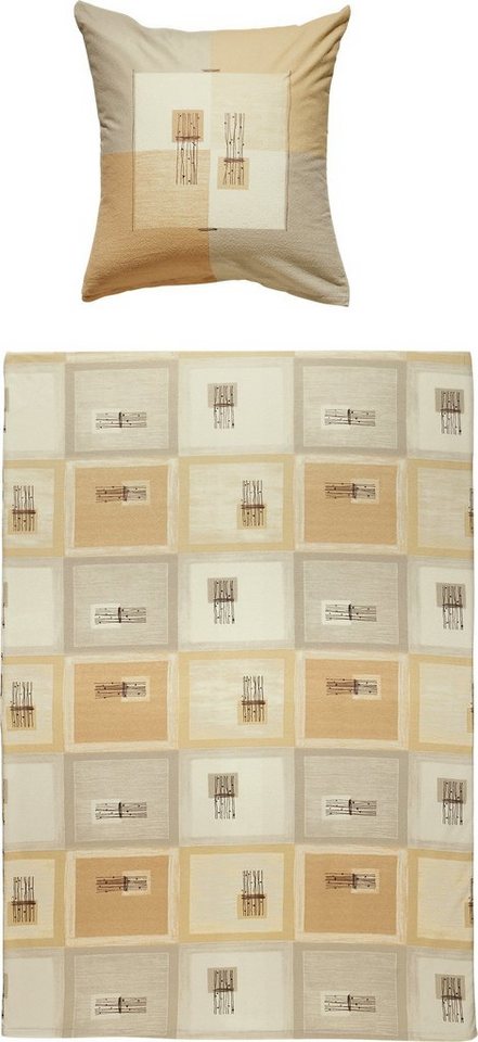 Dyckhoff Bettwäsche Bettwäsche, Frottier, 2 teilig, Weichfrottier Grafik von Dyckhoff