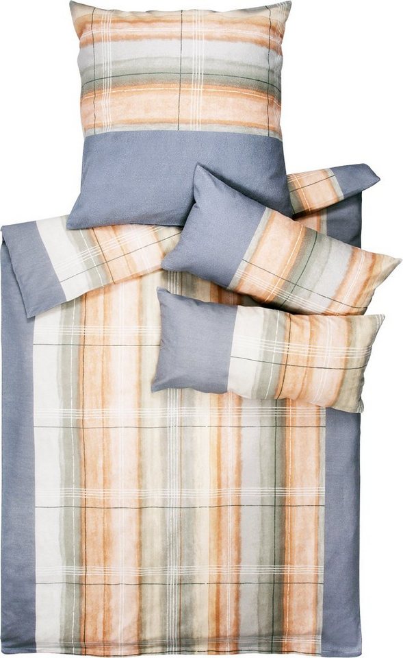 Dyckhoff Bettwäsche Bettwäsche, Frottier, 2 teilig, Weichfrottier Karo von Dyckhoff