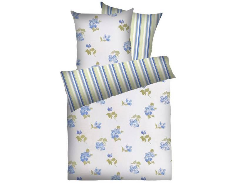 Dyckhoff Bettwäsche Weichfrottier Garnitur 'Rosali' 2 tlg. 155 x 200 cm + 80 x 80 cm von Dyckhoff