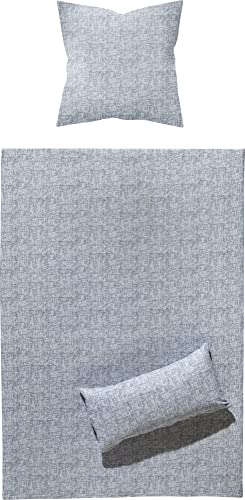 Dyckhoff Bettwäsche Weichfrottier grau Größe 135x200 cm (80x80 cm) von Dyckhoff