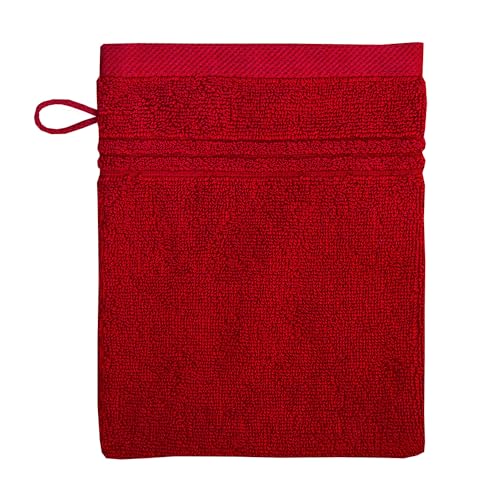 Dyckhoff Frottierserie 'Nature' Waschhandschuh 16 x 21 cm Amarena - Rot von Dyckhoff