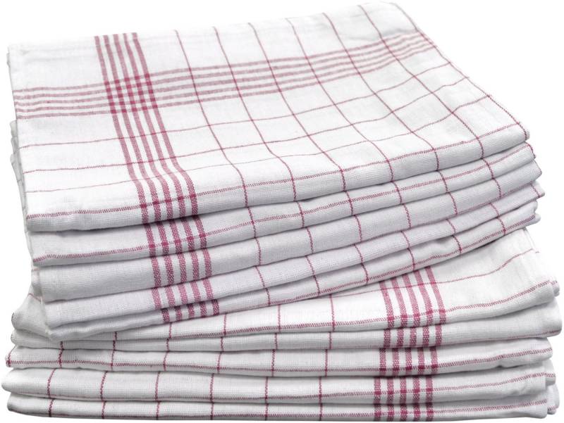 Dyckhoff Geschirrtuch KARO / Halbleinen - 50x70 cm, (Set, 10-tlg) von Dyckhoff
