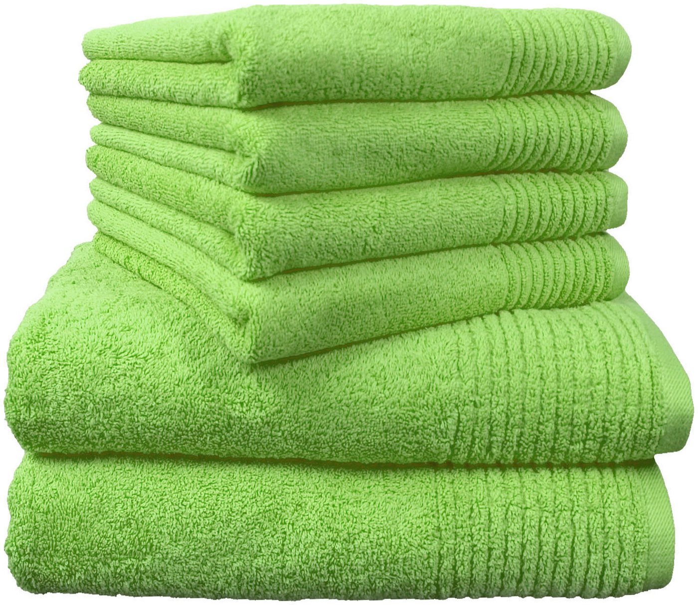 Dyckhoff Handtuch Set Brillant, Walkfrottee (Set, 6-St), mit Streifenbordüre,4 Handtücher (50x100cm), 2 Duschtücher (70x140cm) von Dyckhoff