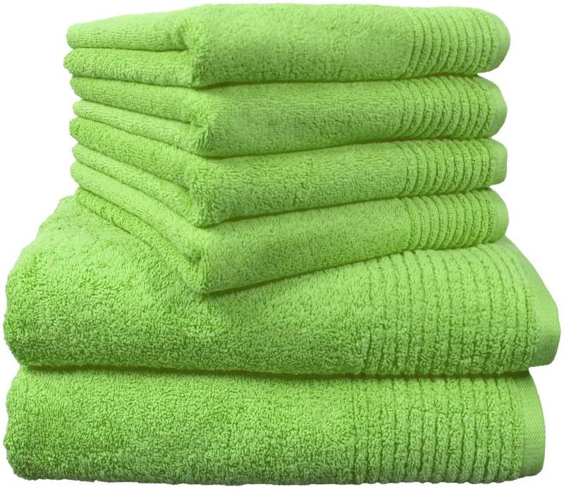 Dyckhoff Handtuch Set Brillant, Walkfrottee (Set, 6-St), mit Streifenbordüre,4 Handtücher (50x100cm), 2 Duschtücher (70x140cm) von Dyckhoff