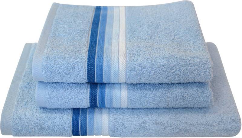 Dyckhoff Handtuch Set Chenille, Frottier (Set, 3-St), Set beinhaltet: 2x Handtuch (50x100cm) und 1x Duschtuch (70x140cm) von Dyckhoff