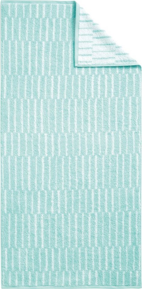 Dyckhoff Handtuch Set Cool Mint Panels, Walkfrottier (Set, 3-St) von Dyckhoff