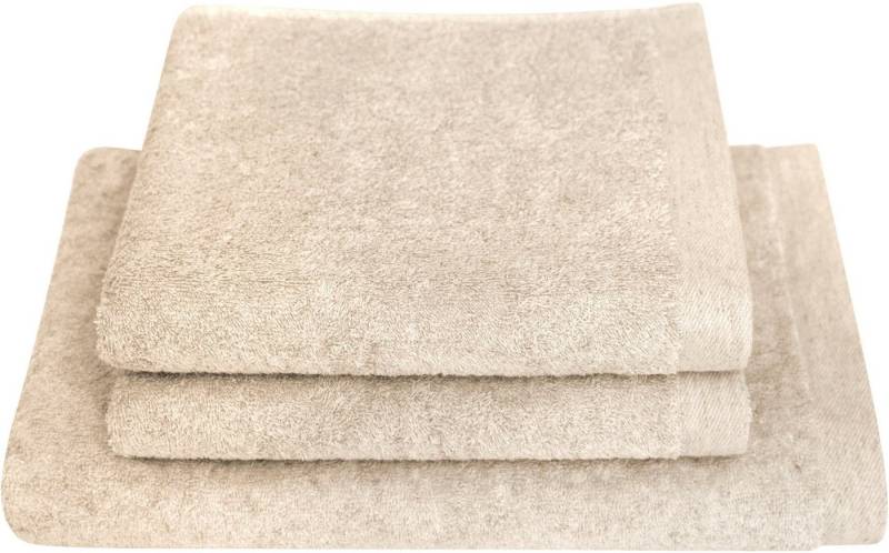 Dyckhoff Handtuch Set Deep Harmony Element, Frottier (Set, 3-St), 15% Hanf, 3er Set: 2 Handtücher (50x100cm), 1 Duschtuch (70x140cm), von Dyckhoff