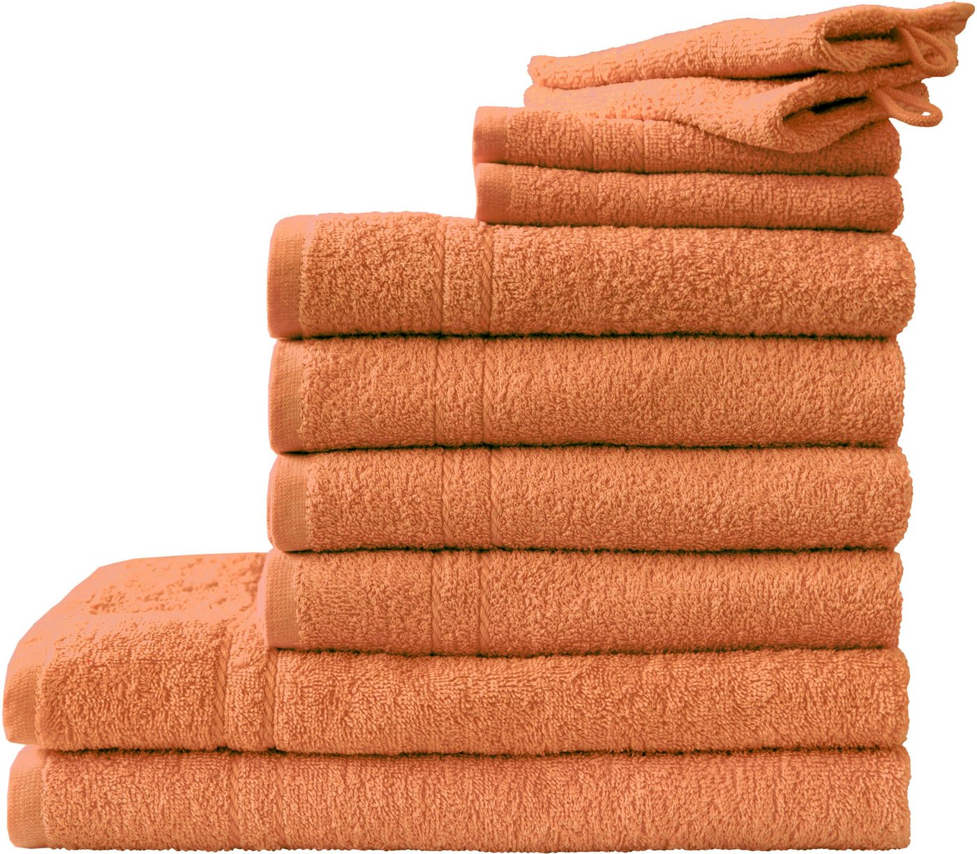 Dyckhoff Handtuch Set Kristall, Walkfrottee (Set, 10-St), mit feiner Bordüre, Duschtücher, Handtücher und Gästetücher von Dyckhoff