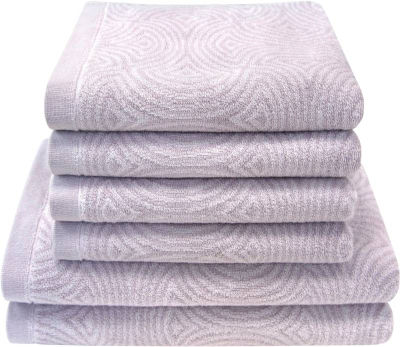 Dyckhoff Handtuch Set Landscape, Walkfrottier (Set, 6-St), 4 Handtücher (50x100cm), 2 Duschtücher (70x140cm) von Dyckhoff