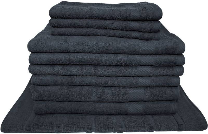Dyckhoff Handtuch Set Planet, Frottier (Set, 10-St), Umfangreiches Badezimmer Komplett-Set inklusive Badvorleger von Dyckhoff