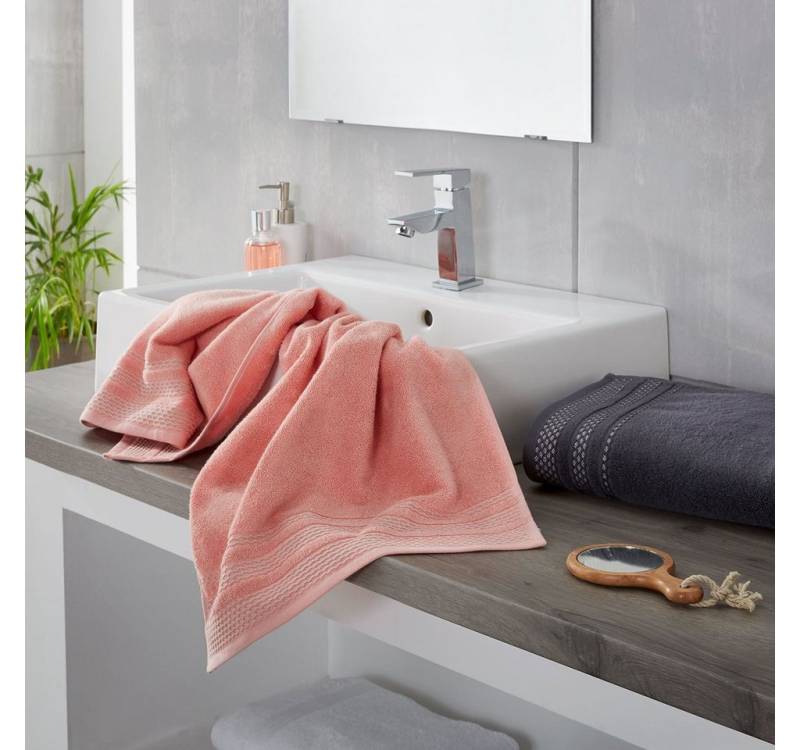 Dyckhoff Handtücher 'Pure Elegance' Delta silberglanz, (1-St) von Dyckhoff