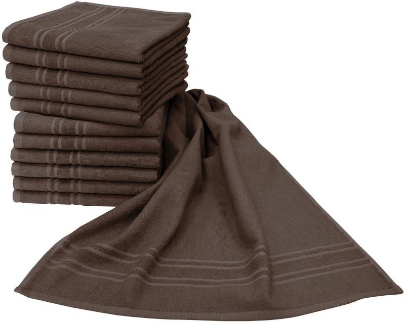 Dyckhoff Handtücher Saphir Friseurhandtücher, Frottier (Packung, 12-St), Farbecht und besonders strapazierfähig, 47x85 cm von Dyckhoff