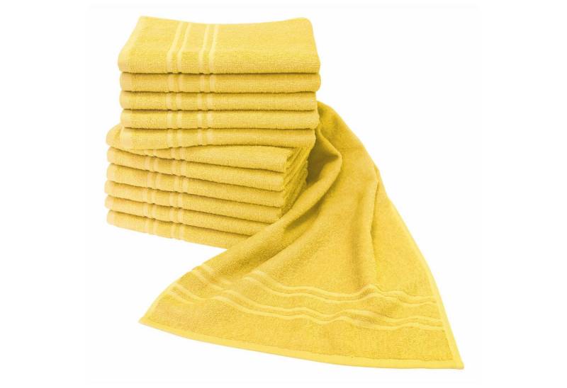 Dyckhoff Handtücher Saphir Friseurhandtücher, Frottier (Packung, 12-St), Farbecht und besonders strapazierfähig, 34x90 cm von Dyckhoff