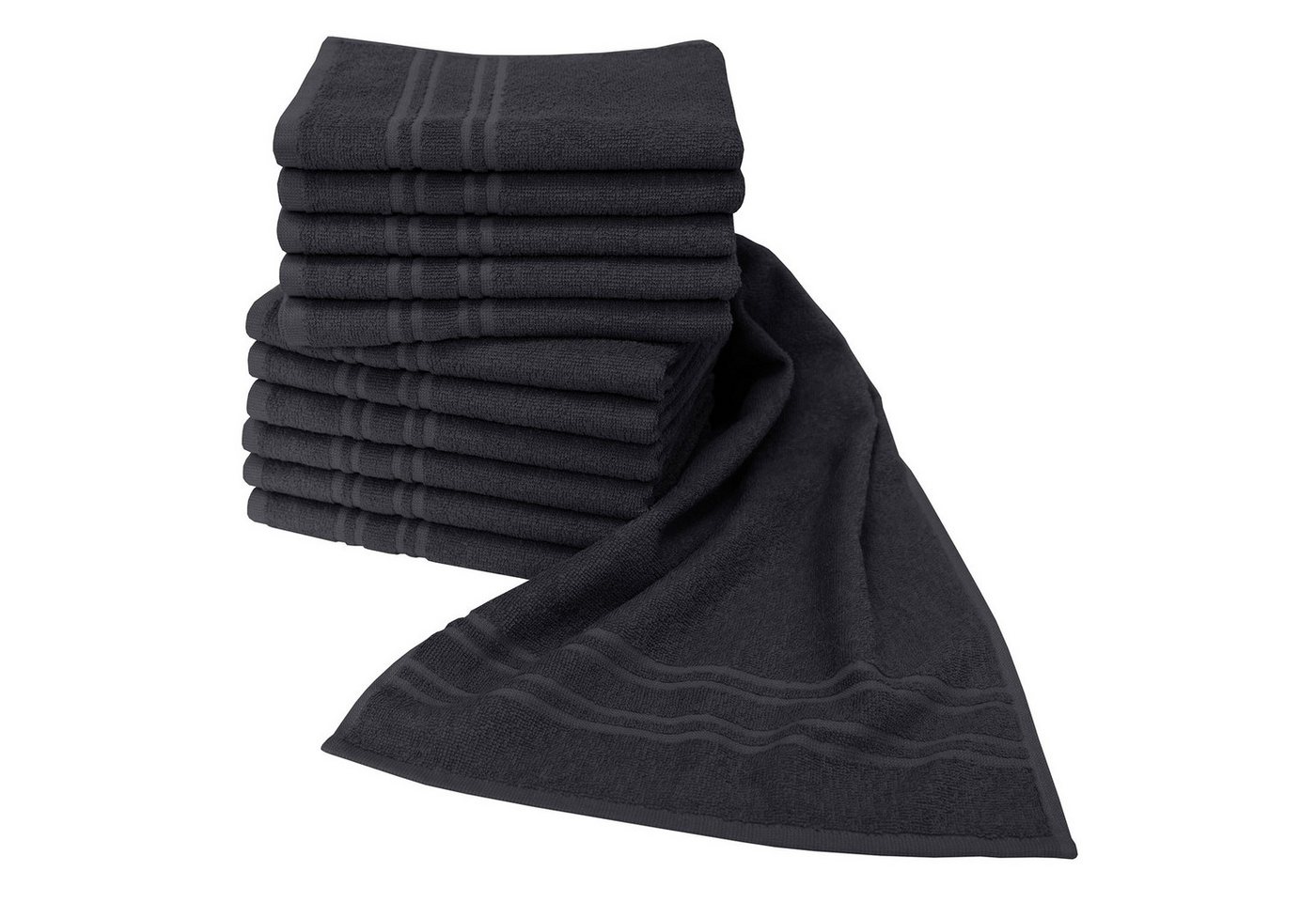 Dyckhoff Handtücher Saphir Friseurhandtücher, Frottier (Packung, 12-St), Farbecht und besonders strapazierfähig, 34x90 cm von Dyckhoff
