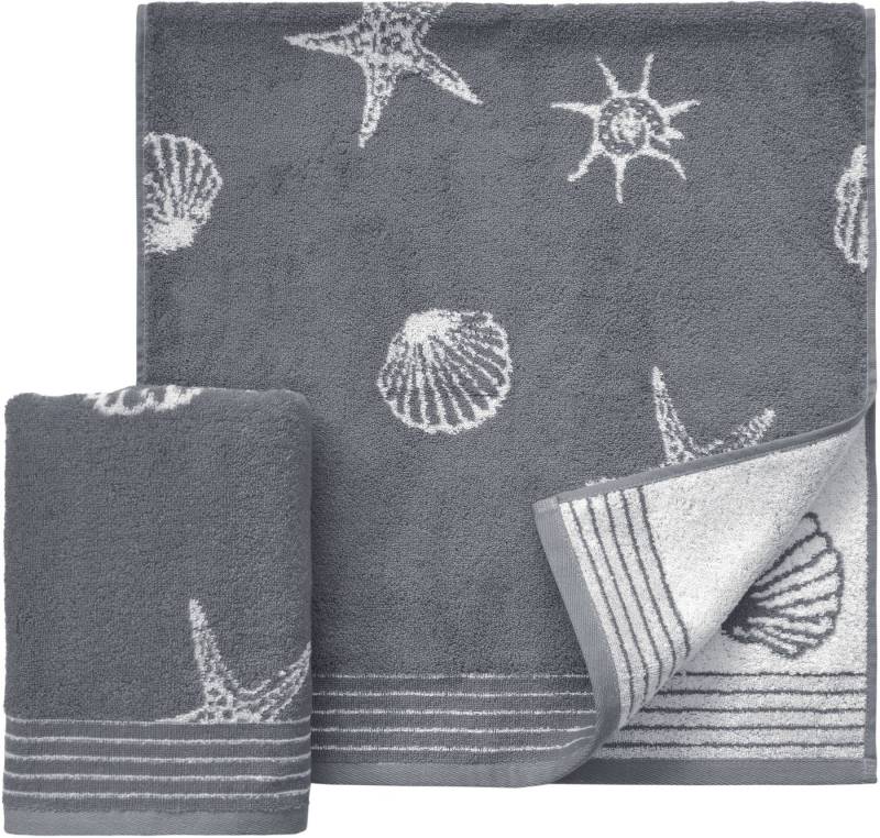 Dyckhoff Handtücher Seashell, Walkfrottee (2-St), mit Muschelmuster von Dyckhoff